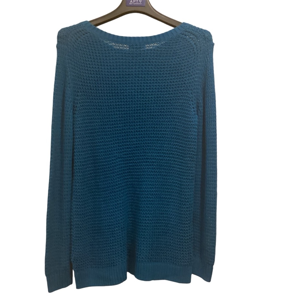 a.n.a Women's Teal Woven Sweater - Sz L - NWT